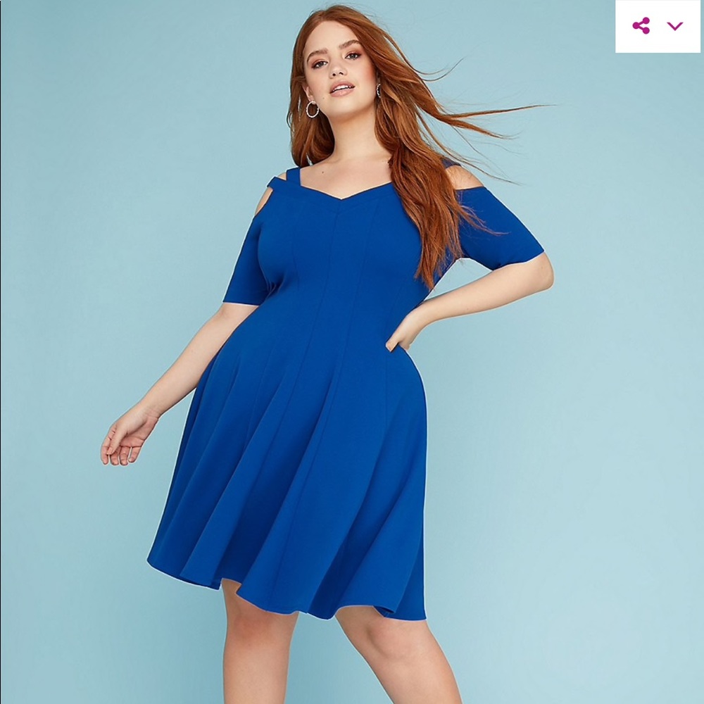 Royal Blue Swing Dress NWOT